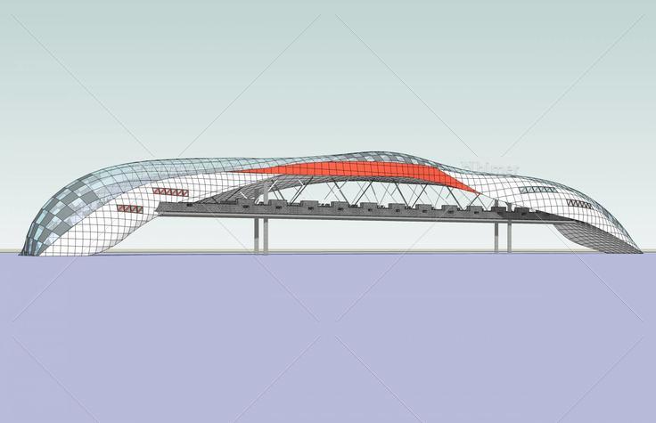 人行天桥(44795)su模型下载