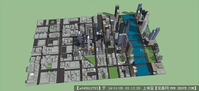 城市规划简模su模型