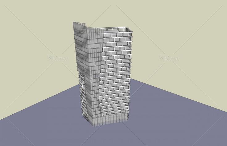 现代高层办公楼(48896)su模型下载