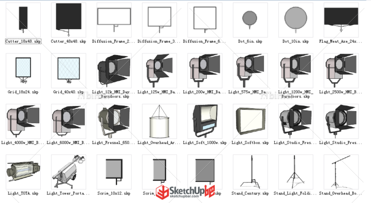 舞台场景lighting su组件