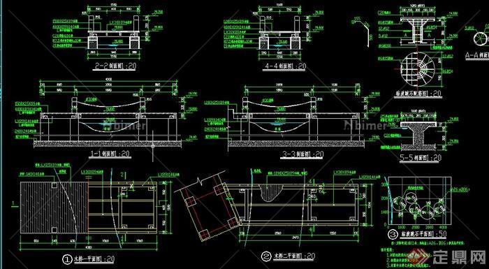 木栈道观景桥设计施工图全套[原创]