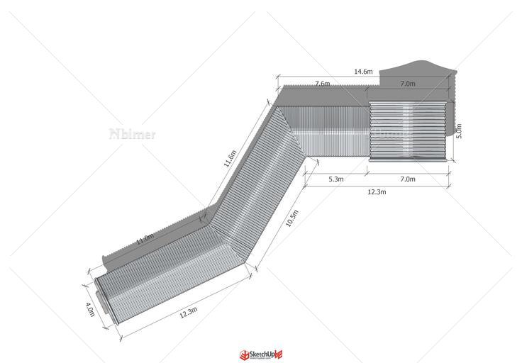 古建廊模型