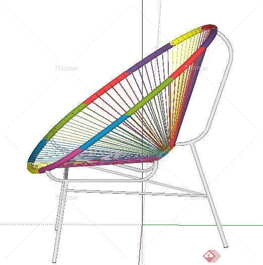 彩色座椅设计su模型[原创]