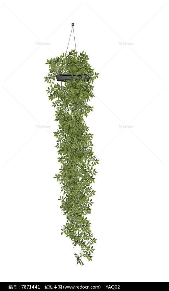 垂吊植物景观SU模型