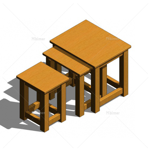 木质边桌