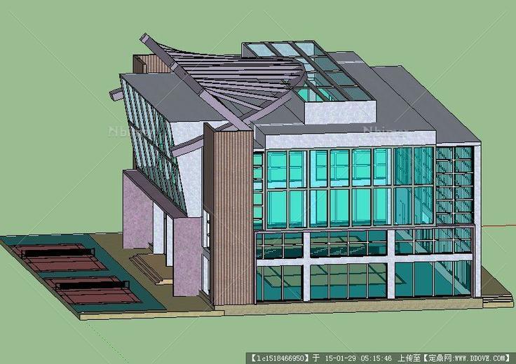 网球馆建筑设计模型