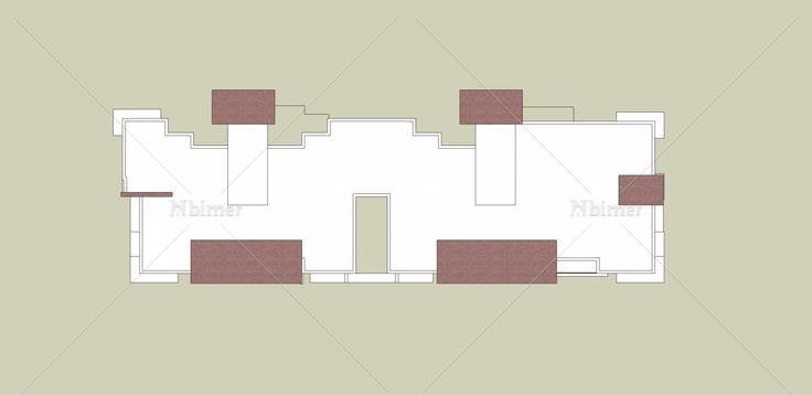 现代高层住宅楼(36500)su模型下载
