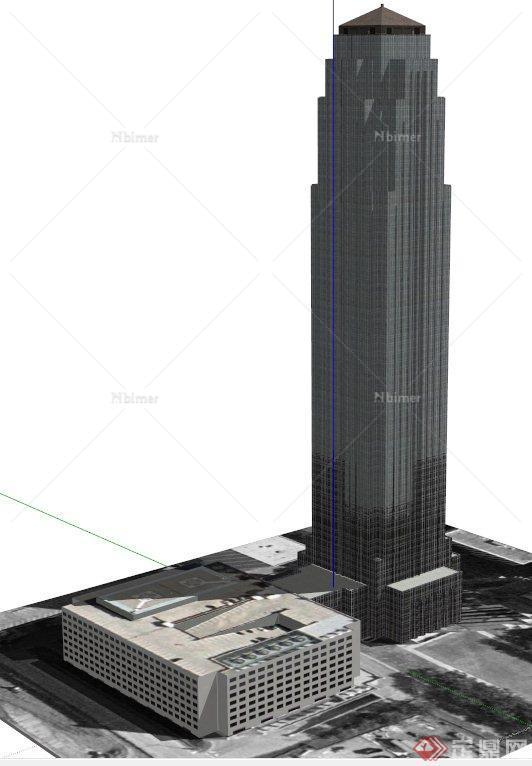 威廉姆大厦建筑设计SU模型