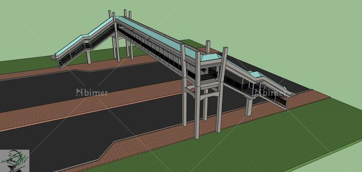 现代风格天桥(69638)su模型下载