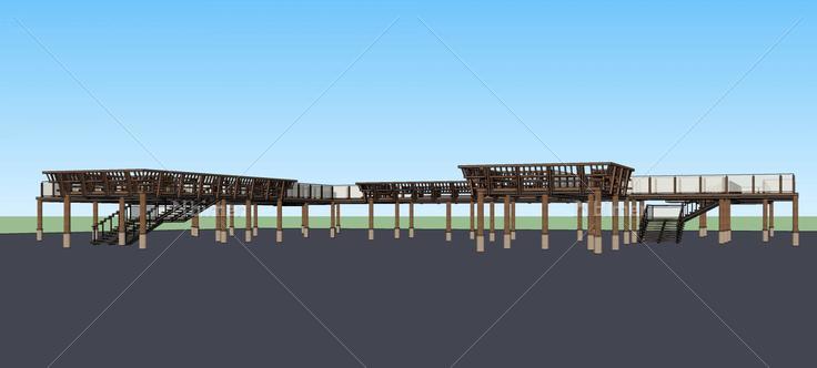 人行天桥(76748)su模型下载