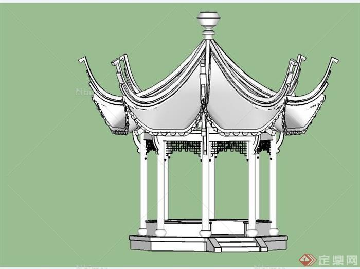 31款不同风格的景观亭子设计SU模型