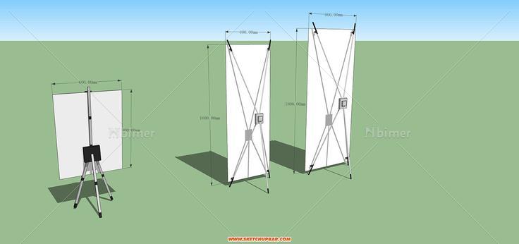 X展架模型