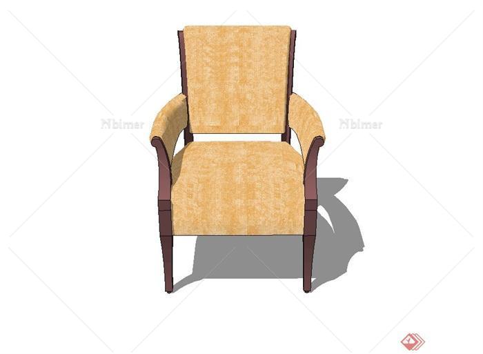 某现代风格沙发椅设计su模型