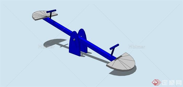 某公园跷跷板设计SU模型