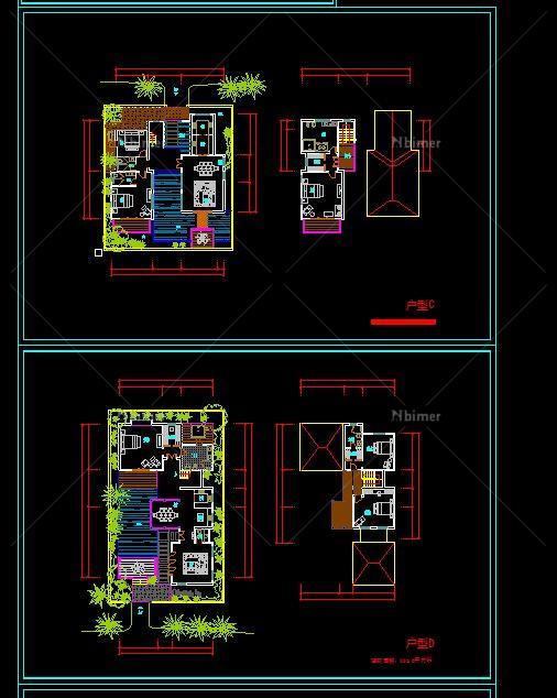 海南某东南亚风格别墅建筑设计方案+户型分析+SU