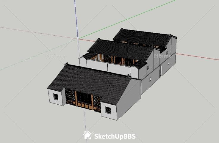 民居SketchUp模型提供下载分享带截图预览