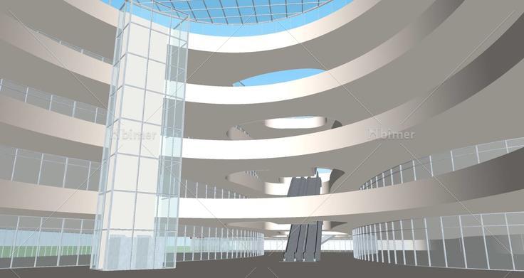 shoppingmall(4层详细模型）(73523)su模型下载