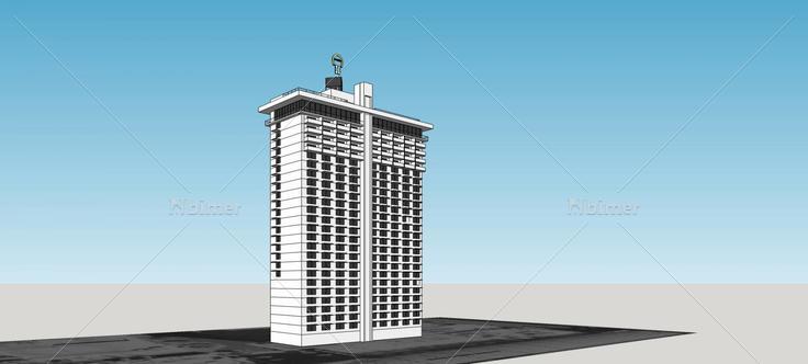 现代高层公寓(77891)su模型下载