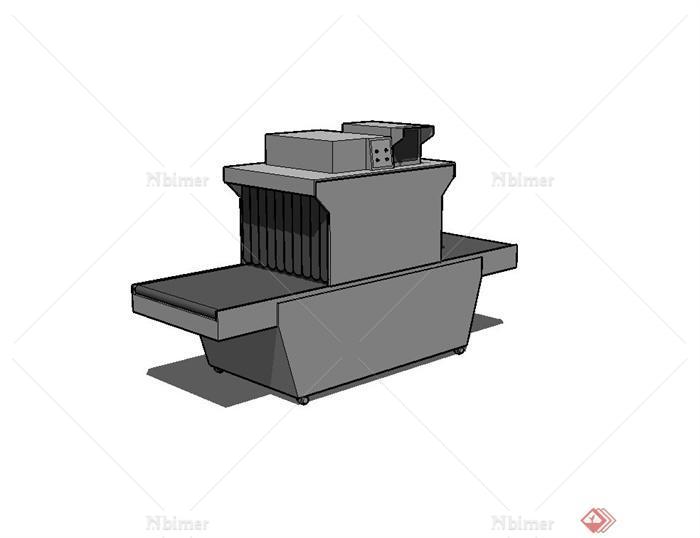 安检机设计su模型