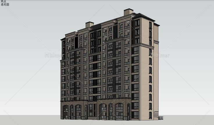 法式 小高层 精品模型(201071)su模型下载