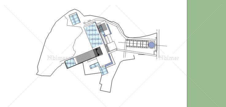 现代风格办公楼(76591)su模型下载