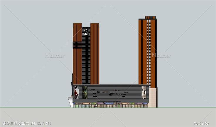 蒂格建筑原创超实用精模商业办公公寓