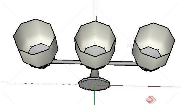 设计素材之室内灯具设计方案SU模型素材10