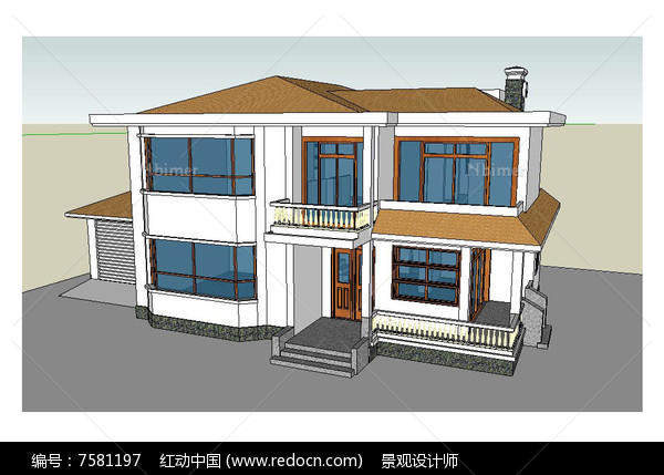 别墅建筑草图大师SU模型