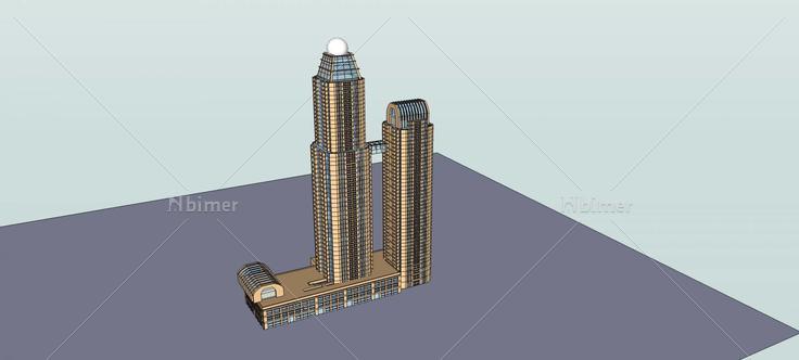 现代商业综合体(80027)su模型下载