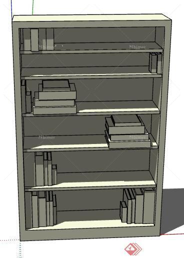 一个书架书柜设计的SU模型