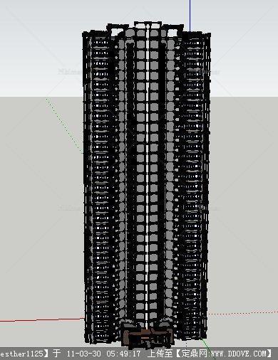 高层住宅建筑模型