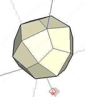 一颗二十四面体金刚石su模型