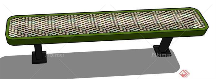 一个长凳设计的SU模型素材