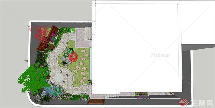 精品别墅庭院景观设计模型[原创]