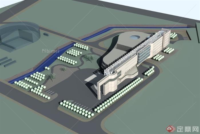 某市图书馆建筑设计方案资料