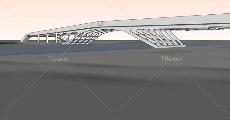 景观-大桥(72701)su模型下载