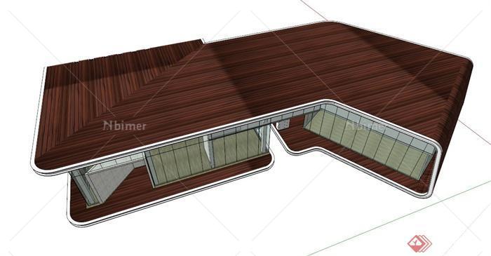 现代某会所建筑设计SU模型