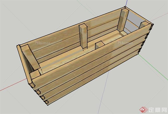 设计素材之木箱素材设计su模型