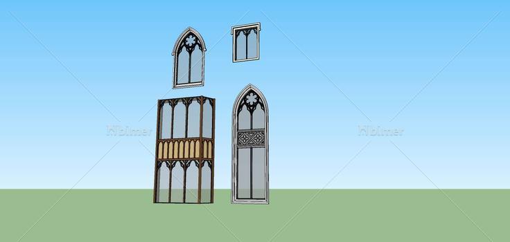 建筑构件-窗(76895)su模型下载