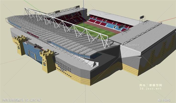体育馆运动场建筑SU模型