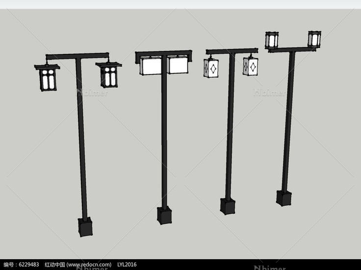 四款中国风灯柱