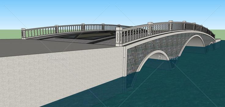 现代风格大桥(69983)su模型下载