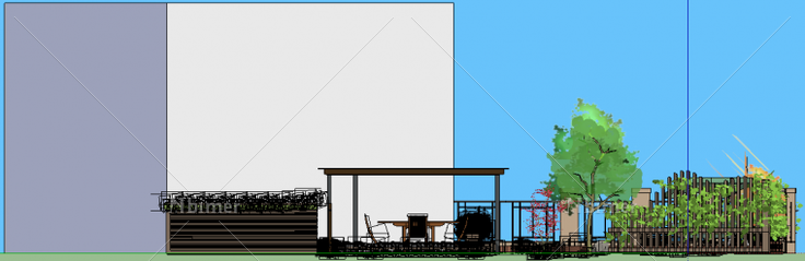 小别墅庭院设计方案带SketchUp模型下载分享