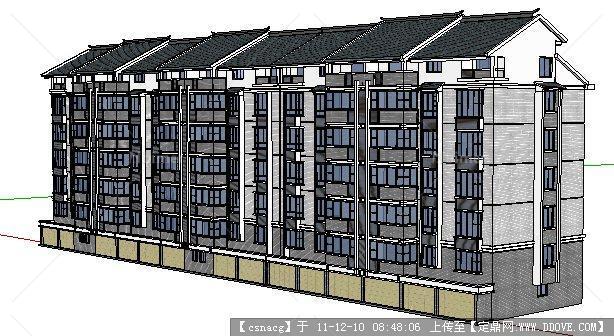 普通住宅su模型