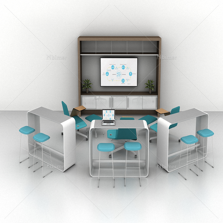 小型会议室办公桌椅组合