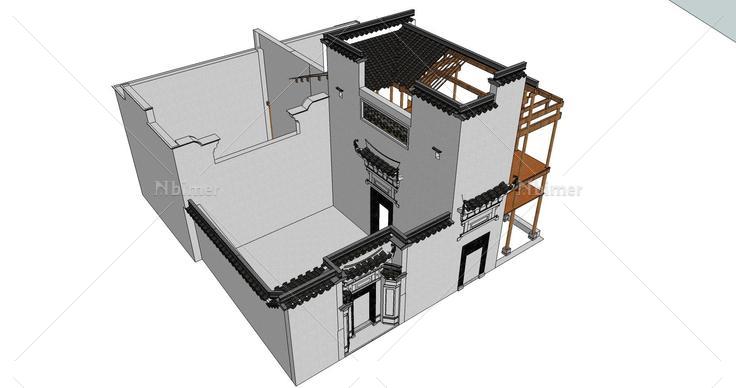 中国古建(72292)su模型下载