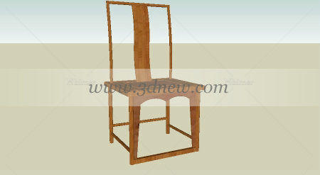 古代太师椅sketchup模型