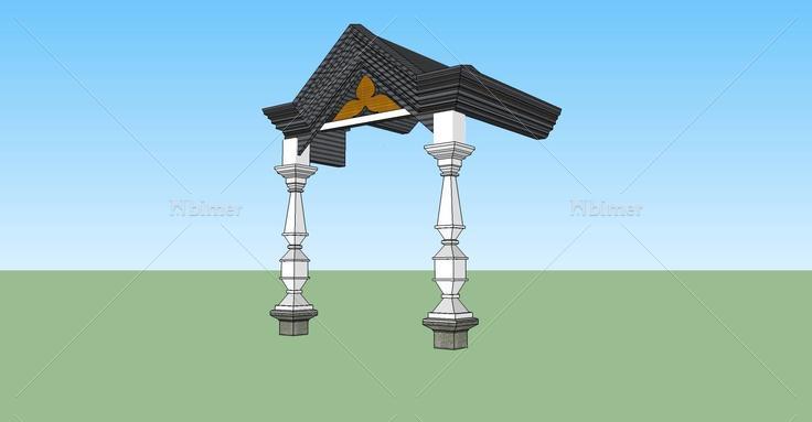 建筑构件-门头(74217)su模型下载