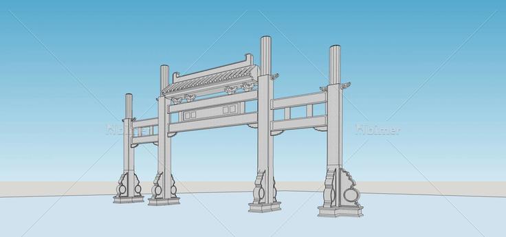 牌坊(70099)su模型下载