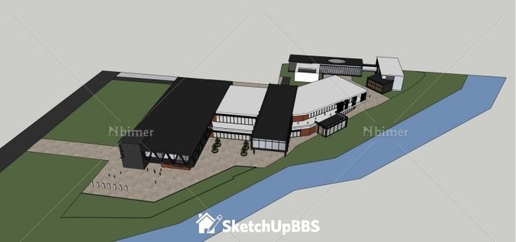 3D艺术馆建筑设计方案带SketchUp模型下载分享